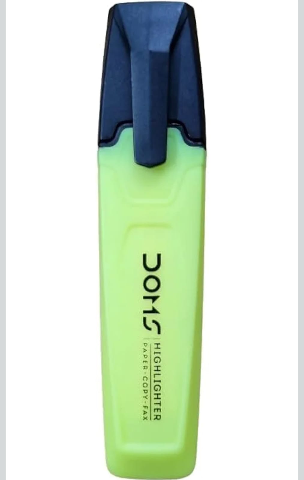 Doms  Highlighter Pack of 1| Smooth Strokes, Comfortable Grip, Lightweight| Smudge & Smear Resistant| Fast-Drying & Long Lasting Ink, Odour-Free| Safe & Non-Toxic